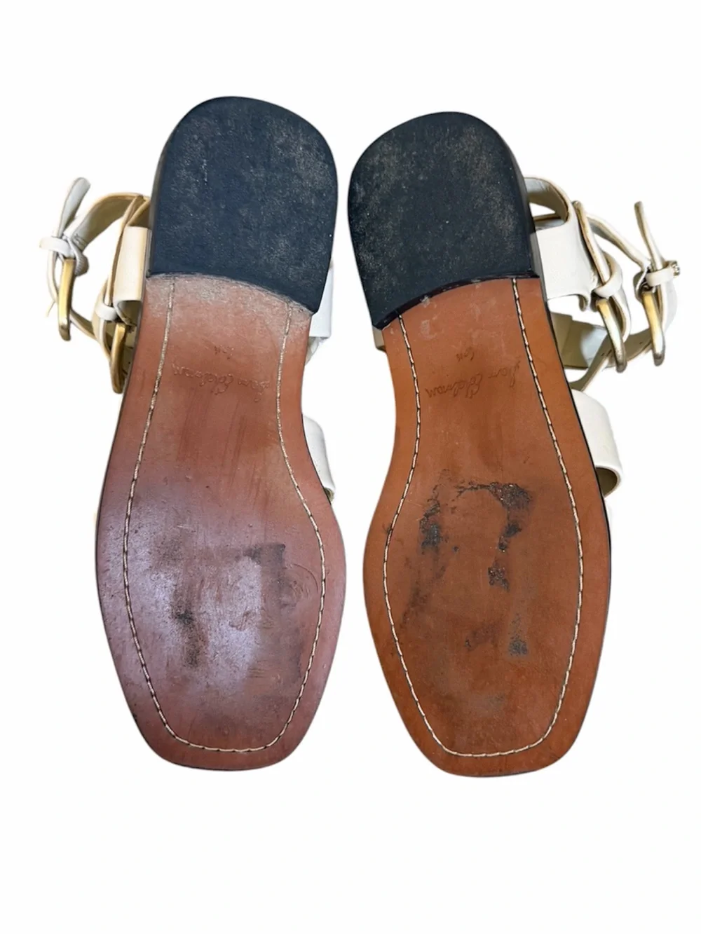 SAM EDELMAN Dawn Fisherman Flat Sandals Cream 6.5